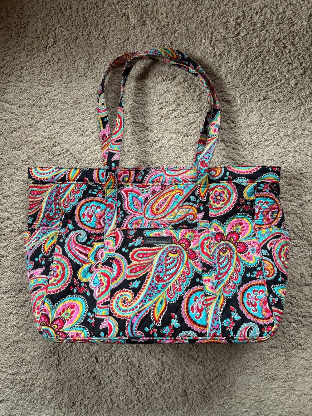 Vera Bradley large quilted tote - Parisian Paisley - Picture 2 of 9